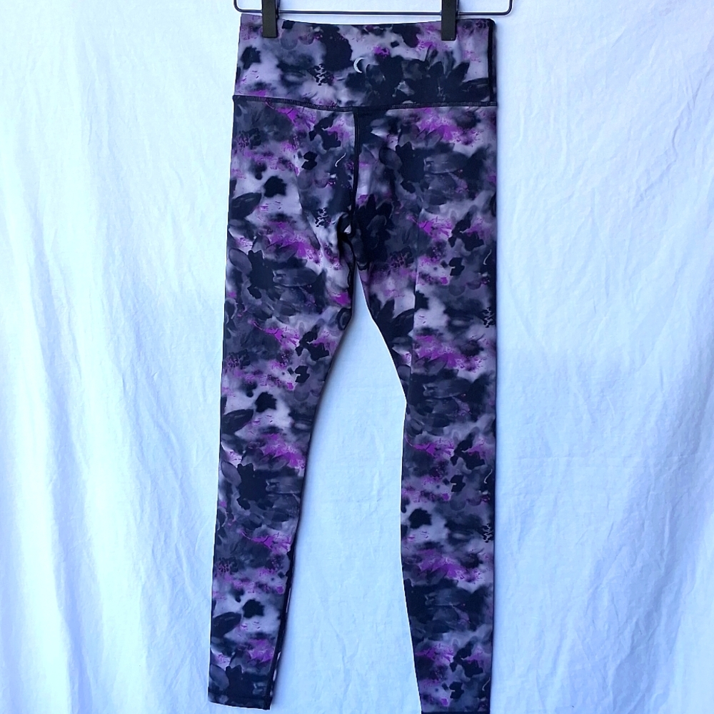 ZYIA Active Women's Black Purple Leggings Size 2